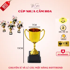 Cúp Cắm Hoa, Bình Cúp Cắm Hoa Dùng Làm Cúp Hoa Quà Tặng